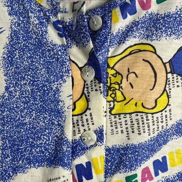 Peanuts Nightgown Medium Carlie Brown Woodstock Snoopy Lucy - Picture 5 of 10